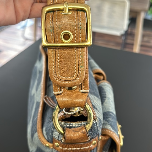 Vintage Coach Denim and Leather Bagette - Picture 13 of 15